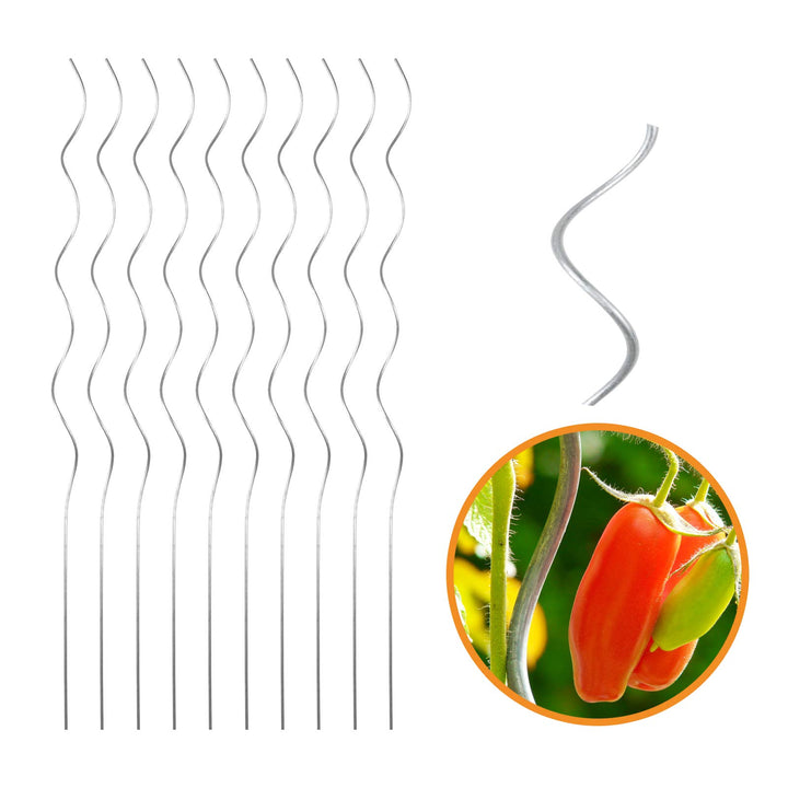 Tomatenspiralstab Tomatenstab Spiralstab Rankstab - Ø 6,8 mm x H: 180 cm (10 Stück), 180 cm (10 Stüc