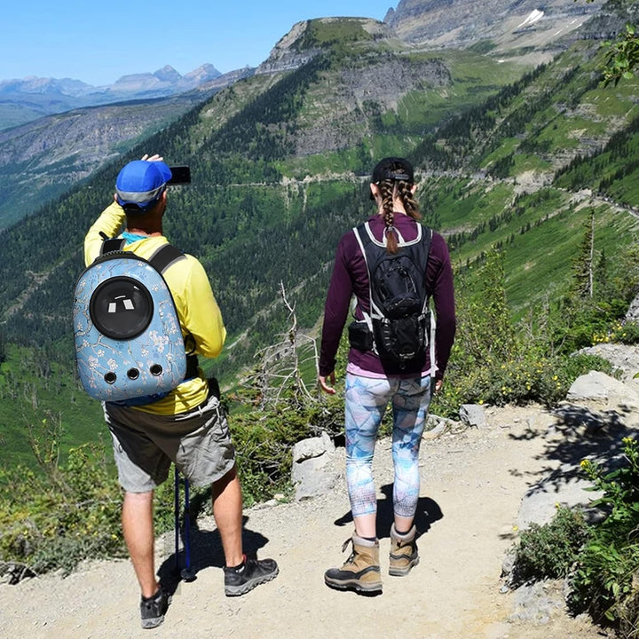 PETCUTE Hunderucksack,Atmungsaktive Haustier Rucksack für Kleine Katzen Hunde,Raumkapsel Haustier Tr