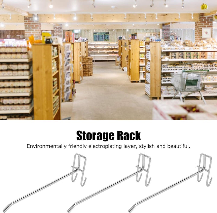 30 Stück Regalhaken, Schwerlast Supermarkt Haken Eisengitter Regal Haken Schmuck Display Regal Haken