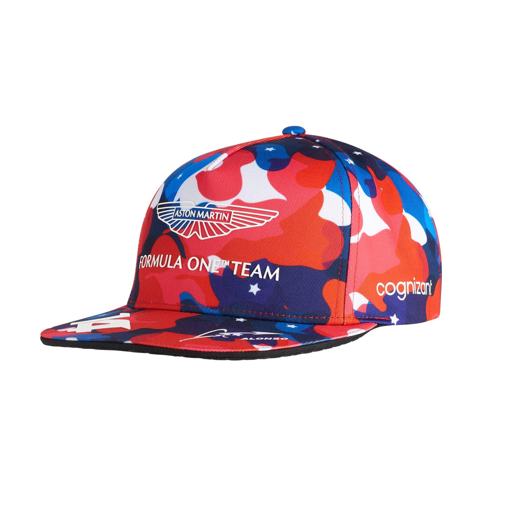 Aston Martin Formel 1 Team 2023 - Team Fernando Alonso USA GP Special Edition Baseball Cap Offiziell