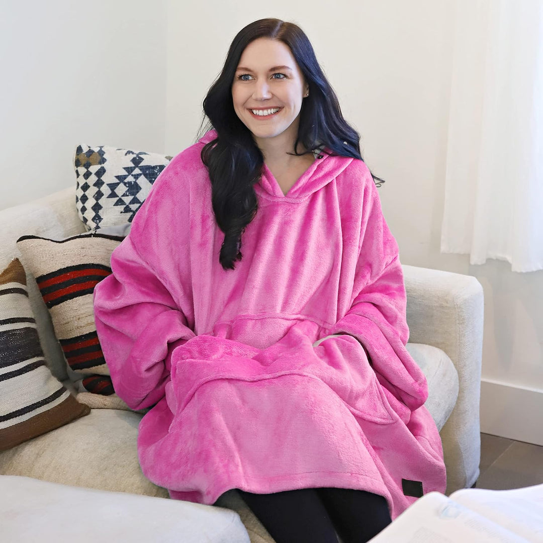 Kato Tirrinia Übergrosse Warme Hoodie Sweatshirt Decke, Weiche Flanell Damen Deckenpullover, Komfort