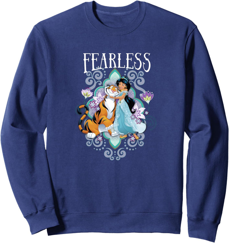 Disney Aladdin Jasmine And Rajah Fearless Mandala Portrait Sweatshirt