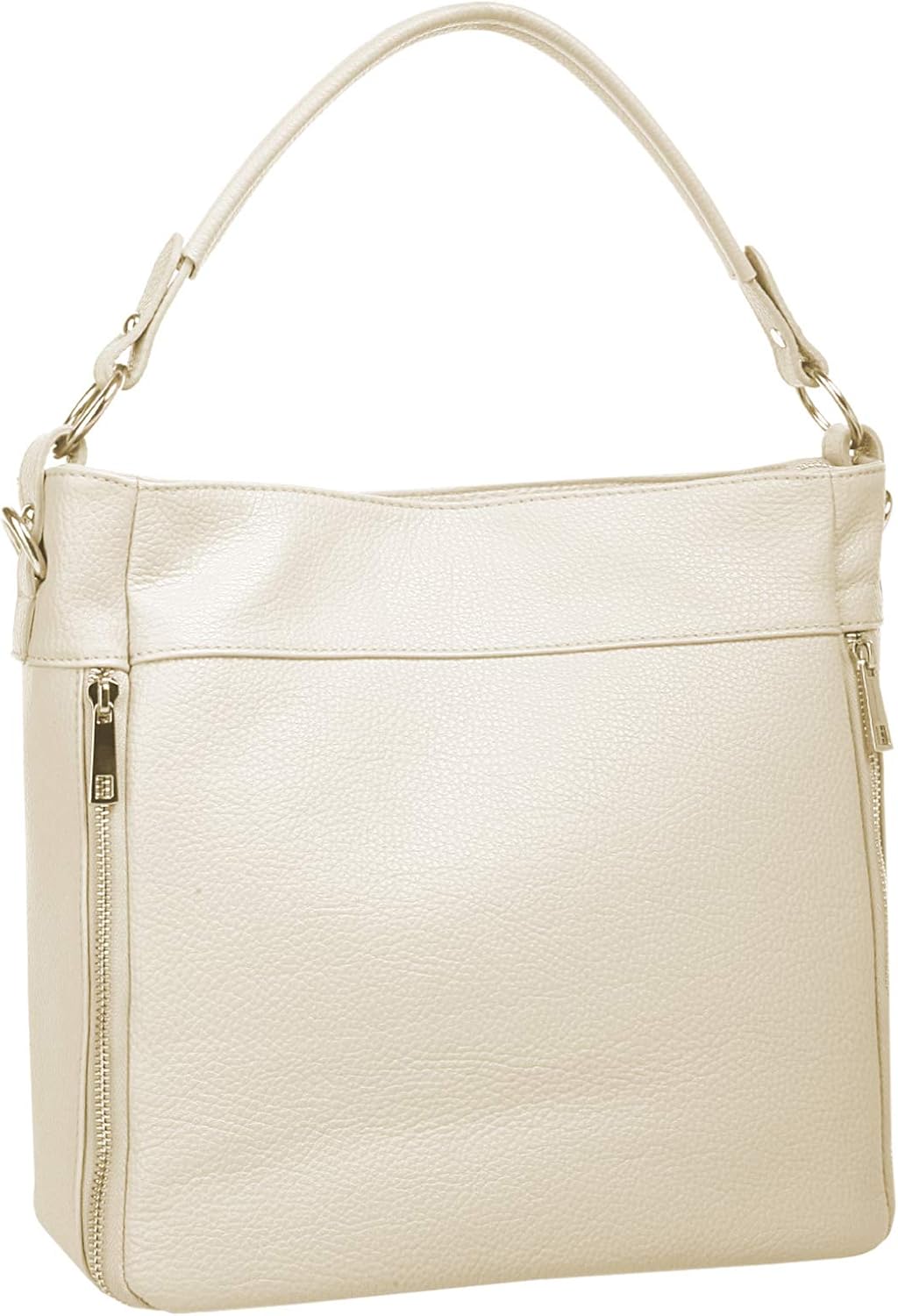 Handtasche Echt Leder Damen 020843 Made in Italy, Smartphonefach, Damentasche aus Rindleder, Umhänge