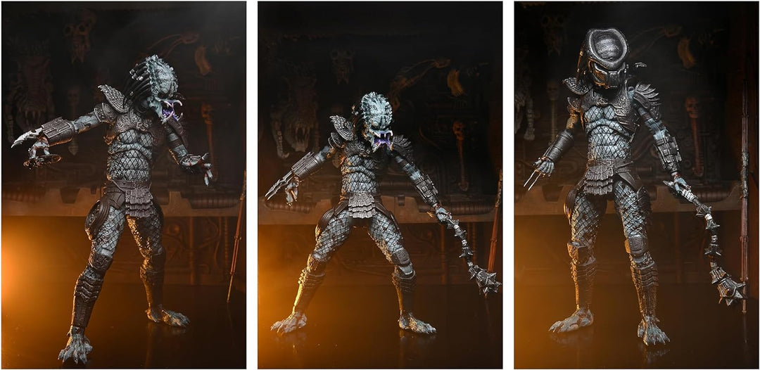 NECA Predator Actionfigur Ultimate Warrior Predator aus Kunststoff, Geschenkverpackung.
