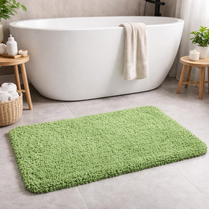 Spirella Badteppich Badematte Duschvorleger Mikrofaser Hochflor | flauschig | rutschhemmend | geeign