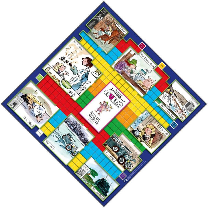 Winning Moves The World of David Walliams Awful Auntie Edition Cluedo Mystery Board Game, Play with
