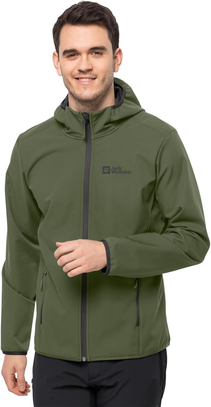 Jack Wolfskin Herren Bornberg Hoody M Softshelljacke S Schwarz, S Schwarz