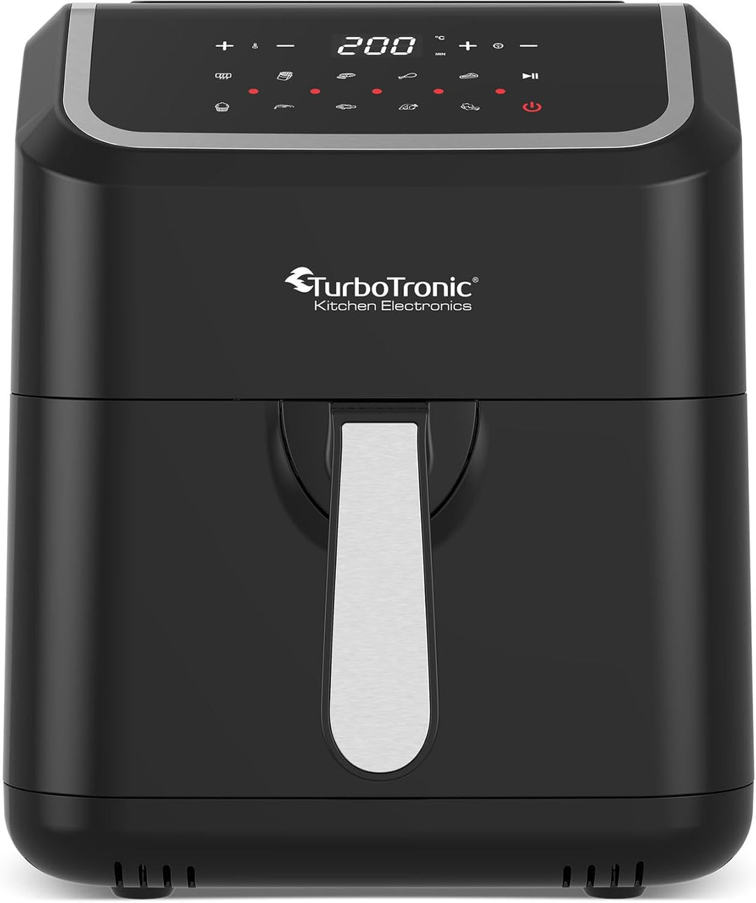 Heissluftfritteuse XL, 5 Liter - AF12 - digitale XL Heissluftfritteuse, 10 Programme, Airfryer, Frit