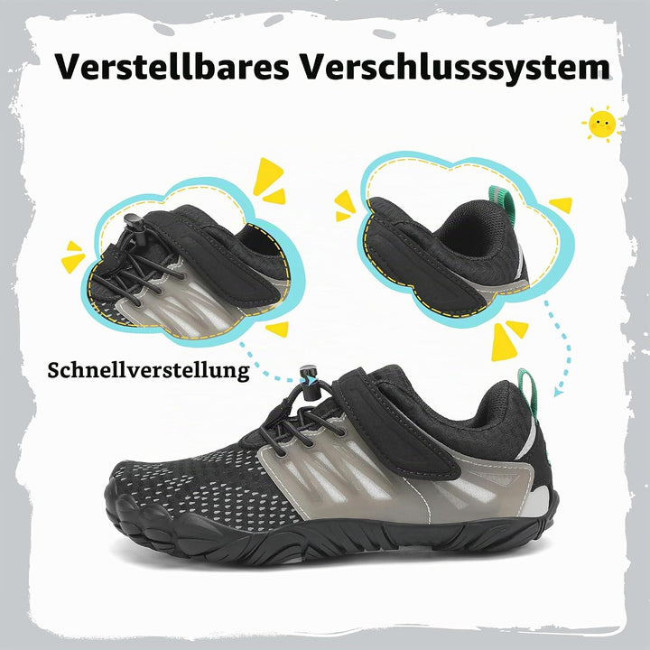 SAGUARO Jungen Mädchen Barfussschuhe Atmungsaktiv Badeschuhe für Kinder Gr.24-36 24 EU Barfuss Schwa