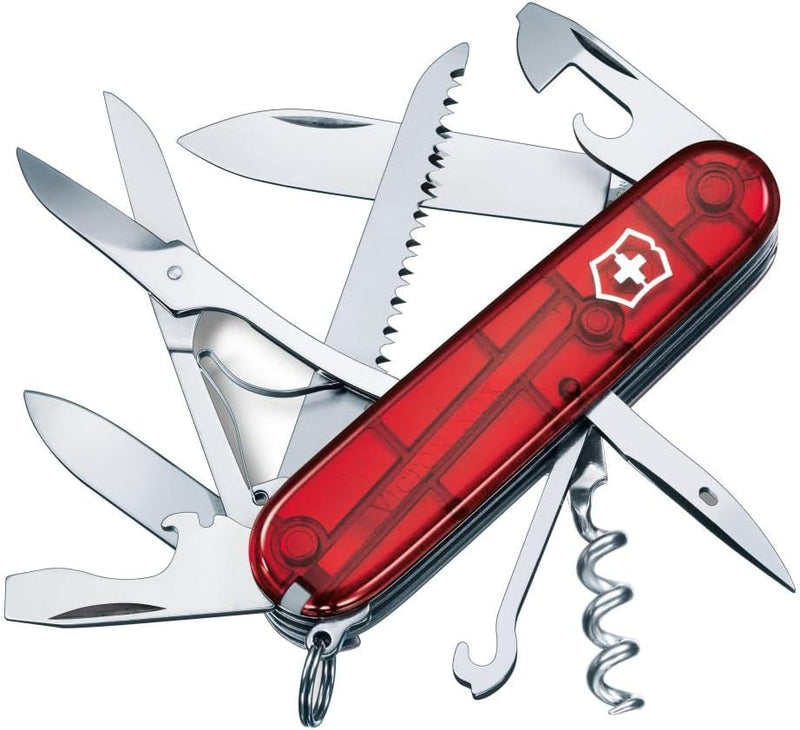 Victorinox Schweizer Taschenmesser Huntsman, Swiss Army Knife, Multitool, 15 Funktionen, Klinge, Kor