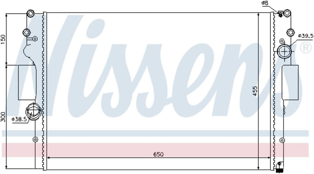 Nissens 61981 Kühler, Motorkühlung