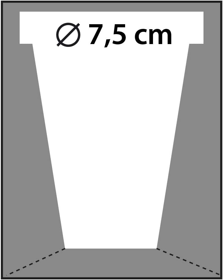 CONCRETTE Blumentopf Blumenkübel Zement-Pflanzkübel Übertopf aus Beton Tranquility Ø 7,5 cm | 17 Far