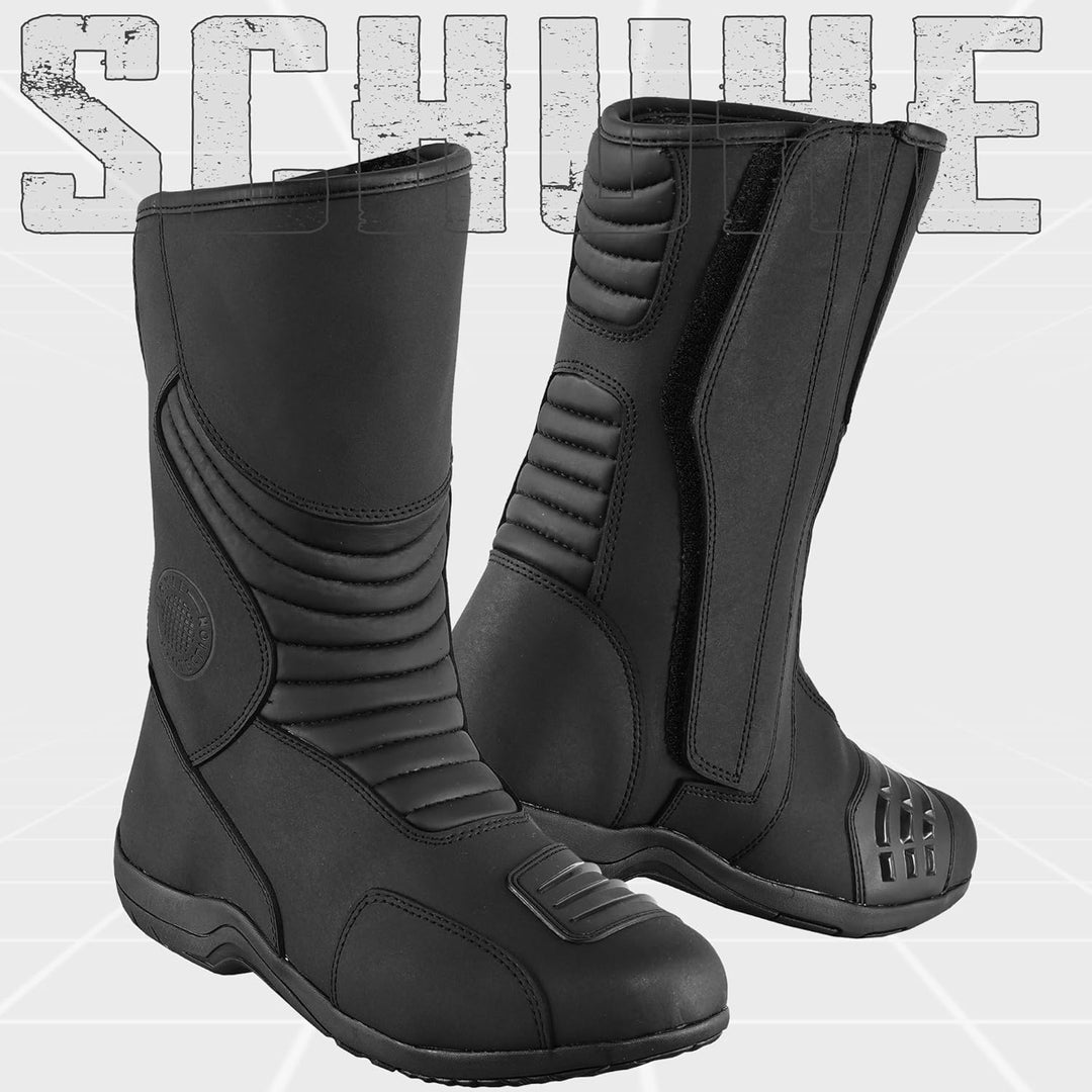 Vaster Moto Motorradschuhe für Herren, verstärkte Strassenschuhe, Motorradstossschutz, rutschfeste S