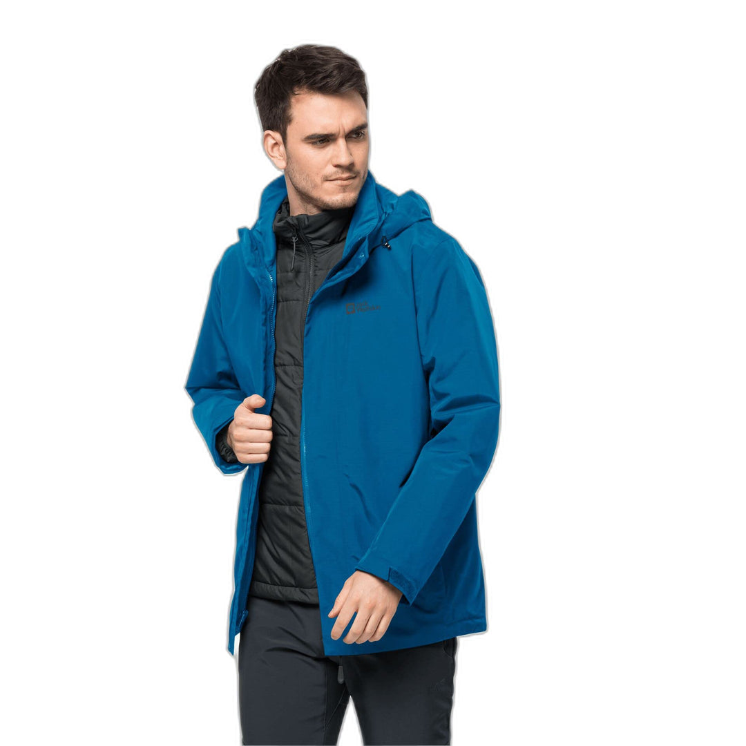 Jack Wolfskin Bergland 3 in 1 Jacke, Herren XL Blue Pacific, XL Blue Pacific