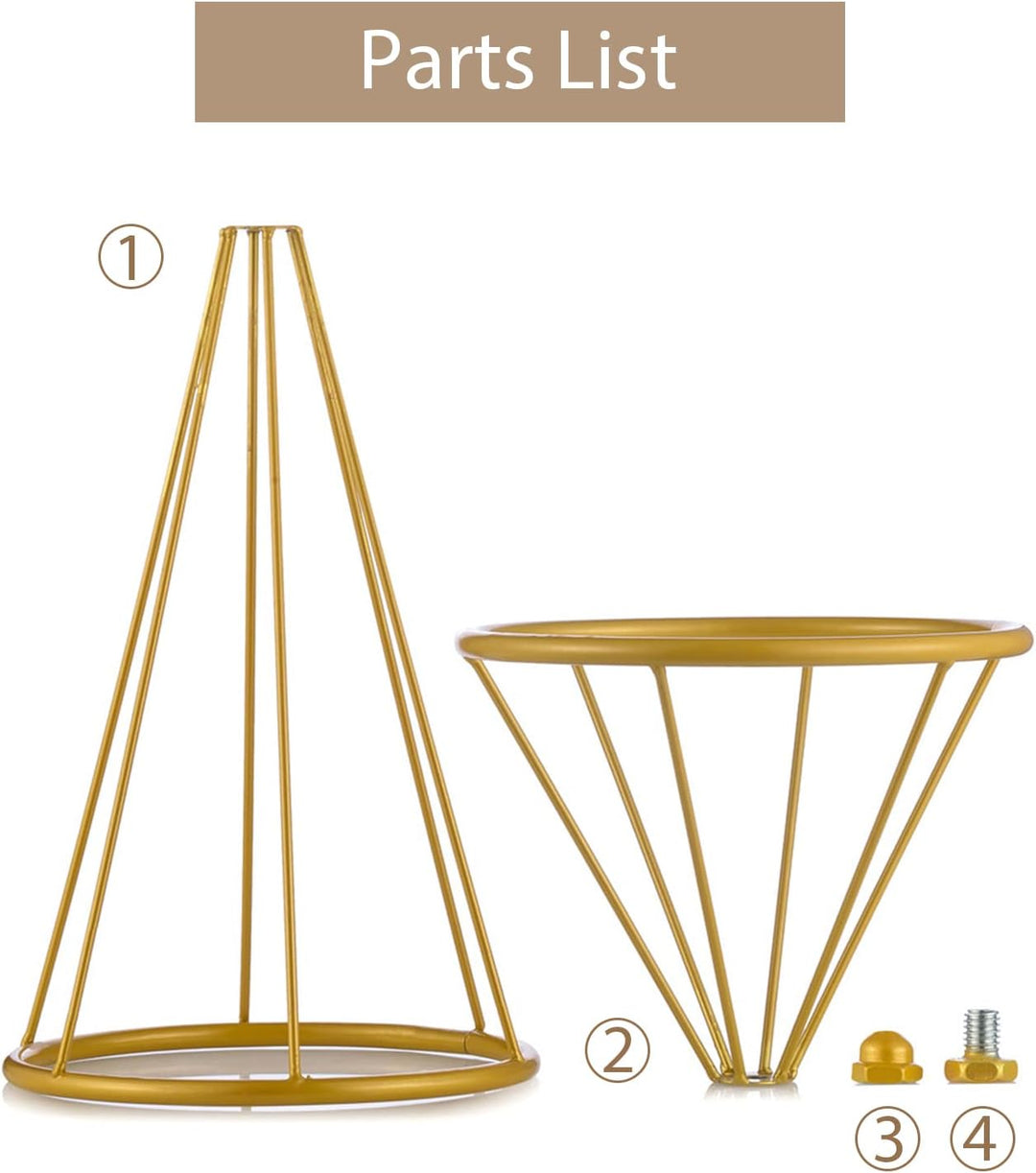 Sziqiqi Blumenständer Gold für Hochzeit: 50cm Hohe Trompete Vase für Tische Hochzeitsempfang Set of