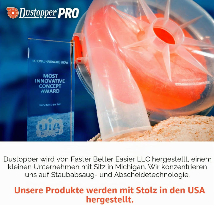 PRO, Low-Profile-Staubsammler für Nass-/Trockensauger, Inklusive High-Flow 90-Grad-Sweep-Winkel und