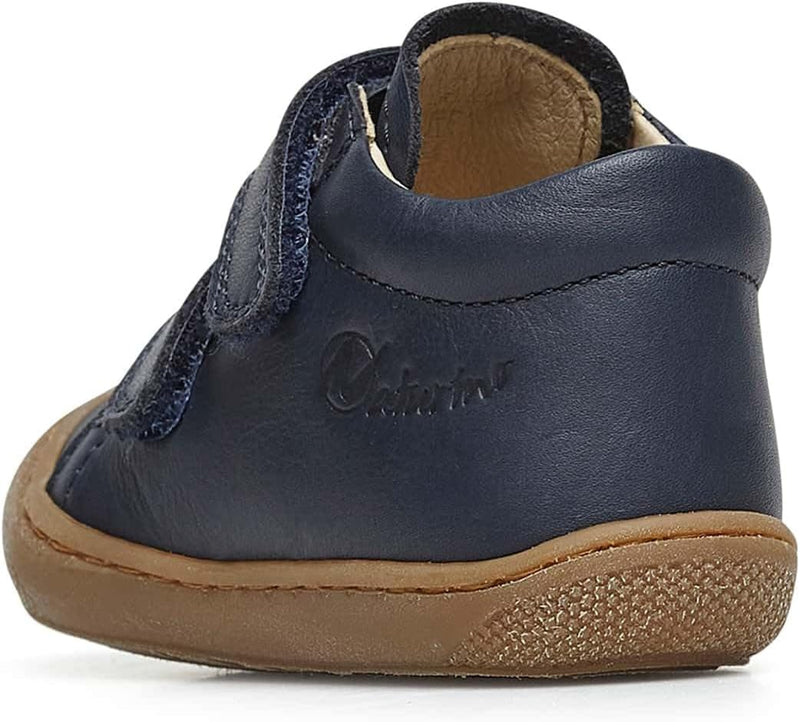 Naturino Cocoon VL-Lauflernschuhe aus Nappaleder-Anthrazit 17 EU Marineblau, 17 EU Marineblau