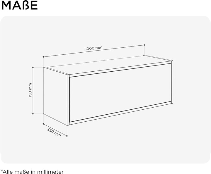 PLATAN ROOM Hängeschrank Schrank 60 cm 80 xm 100 cm Küchen-Klapphängeschrank für Bad, Flur, Wohnzimm