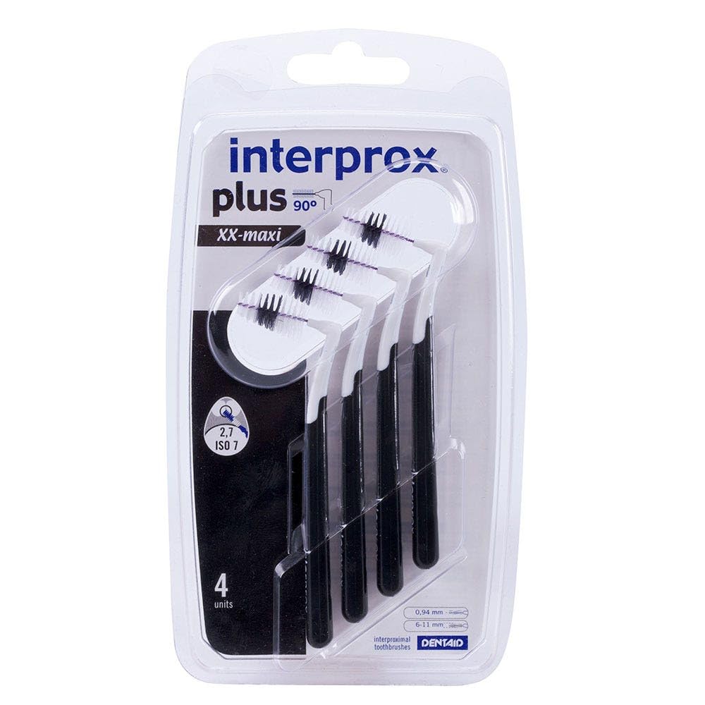 3 x Interprox plus Interdentalbürsten, Schwarz, XX-Maxi, 4er Pack (3 x 4 Stück) Schwarz 12 stück (1e
