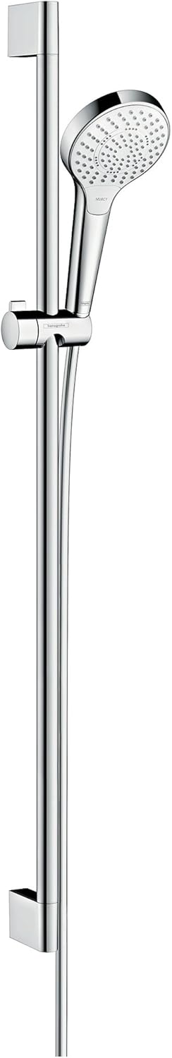 hansgrohe Croma Select S Duschset 0,90m, 3 Strahlarten, Weiss/Chrom