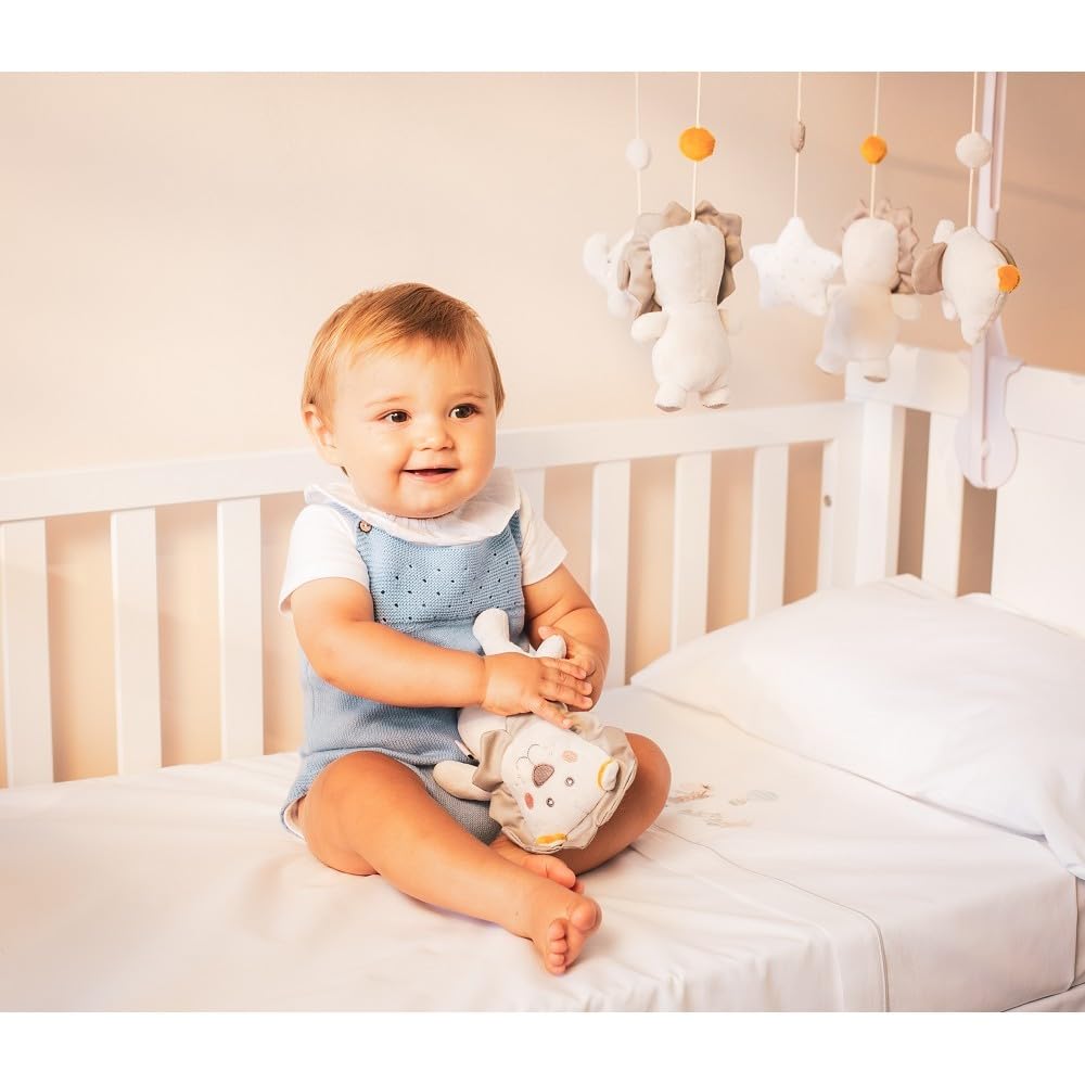 Interbaby - Musik-Mobile Löwe für Babys, Babybett Mobile mit weichen Kuscheltieren und beruhigender