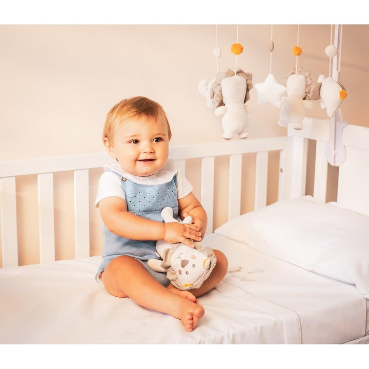 Interbaby - Musik-Mobile Löwe für Babys, Babybett Mobile mit weichen Kuscheltieren und beruhigender