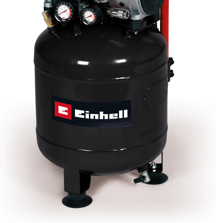 Einhell Kompressor TE-AC 24 Silent (leiser Kompressor mit 750 W Leistung, max. 8 bar, öl- und servic