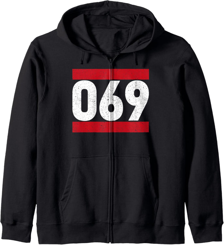 069 Frankfurt City Hip Hop Kapuzenjacke