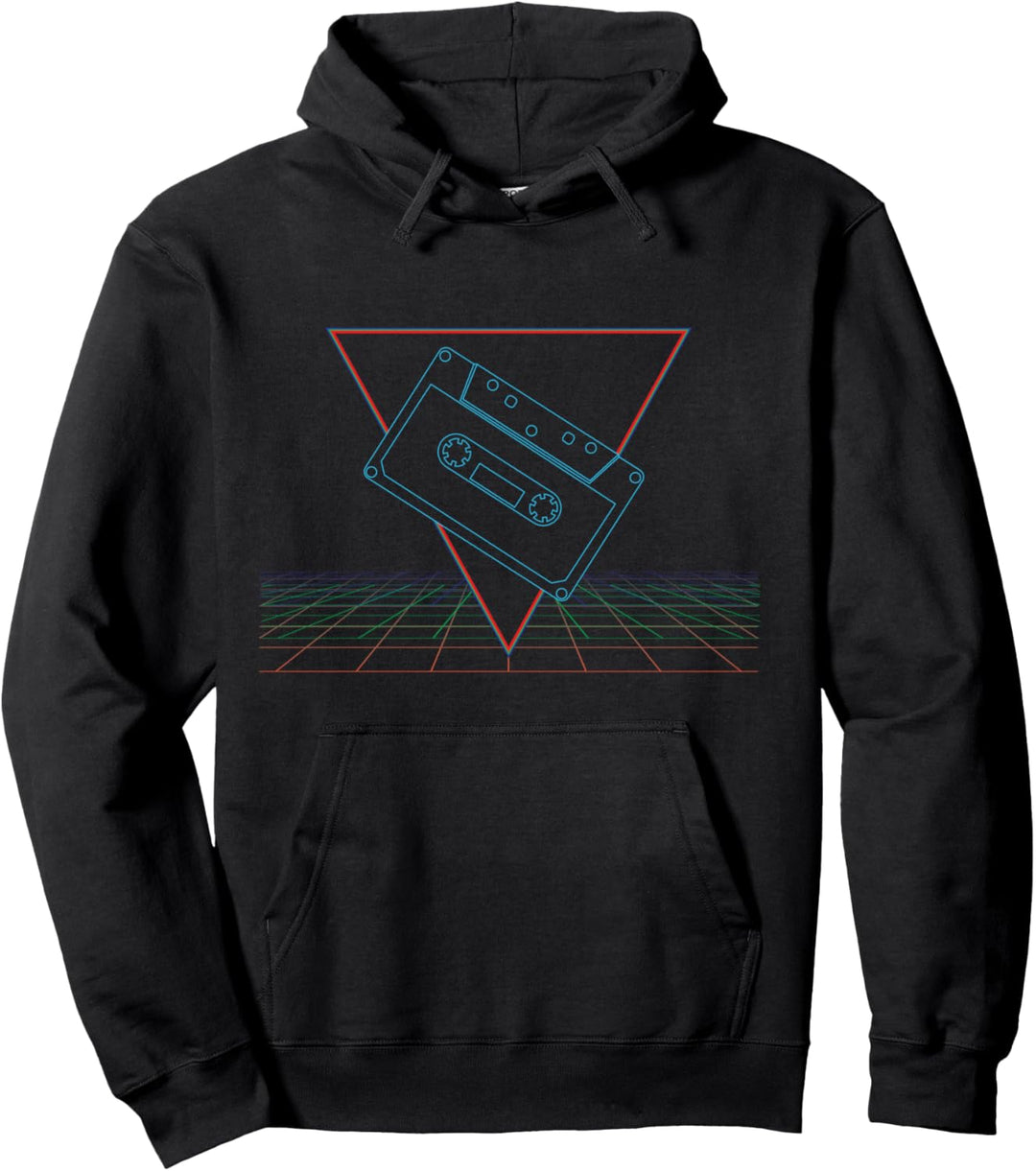 Trippy 80er Jahre Retrowellenkassetten-Ästhetik Pullover Hoodie