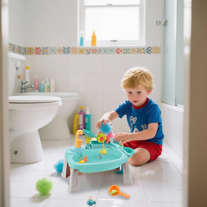 Spielspüle mit fliessendem Wasser – Spülmaschine Spielzeug mit fliessendem Wasser | schwimmendes Spi