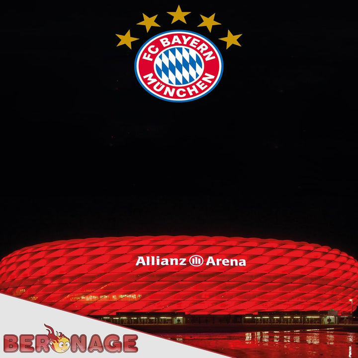 FC Bayern München Wende-Bettwäsche - REKORDMEISTER 135 x 200 + 80 x 80 cm 100% Baumwolle Biber/Flane