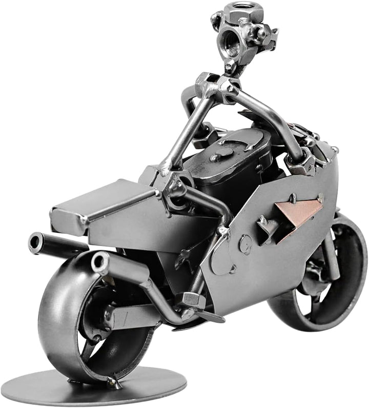 metalman24 Schraubenmännchen Motorrad Rennmotorrad I Handarbeit I Geschenkidee I Metallfigur I Metal