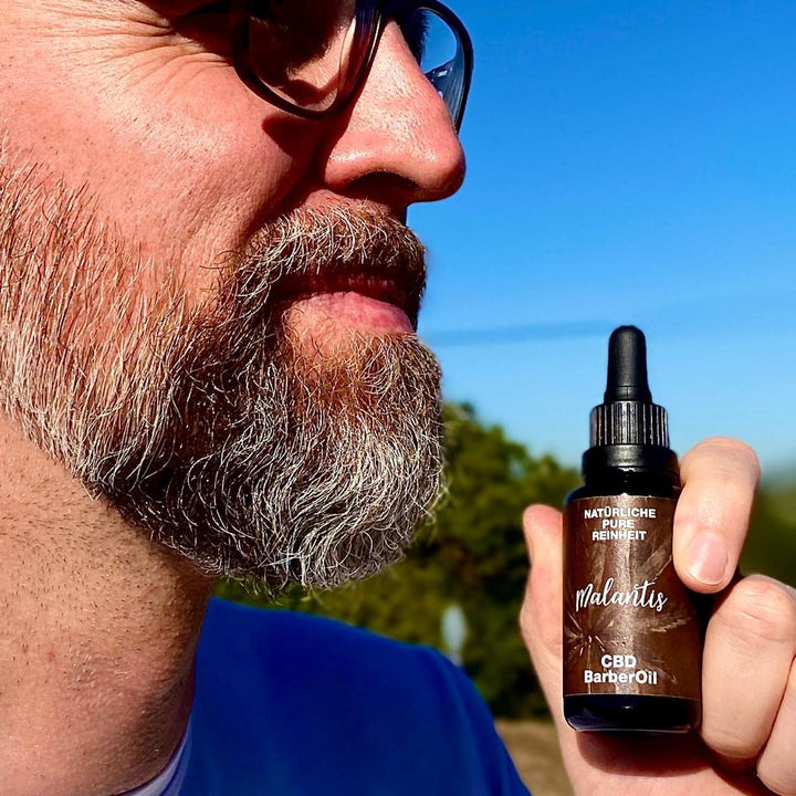 Malantis BarberOil | 30ml | Bartöl in Barbershop Qualität mit Hanfsamen- und Pinienöl, Vitamin E | B