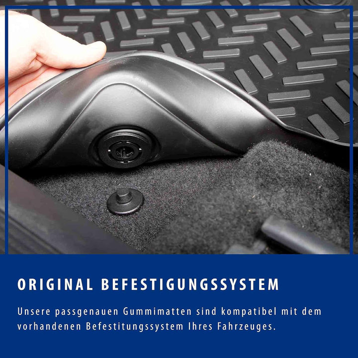 Design 3D Gummimatten Set für VW Golf 5 Baujahr 2003-2009 | Extra hoher 5cm Rand Golf 5 (Baujahr 200