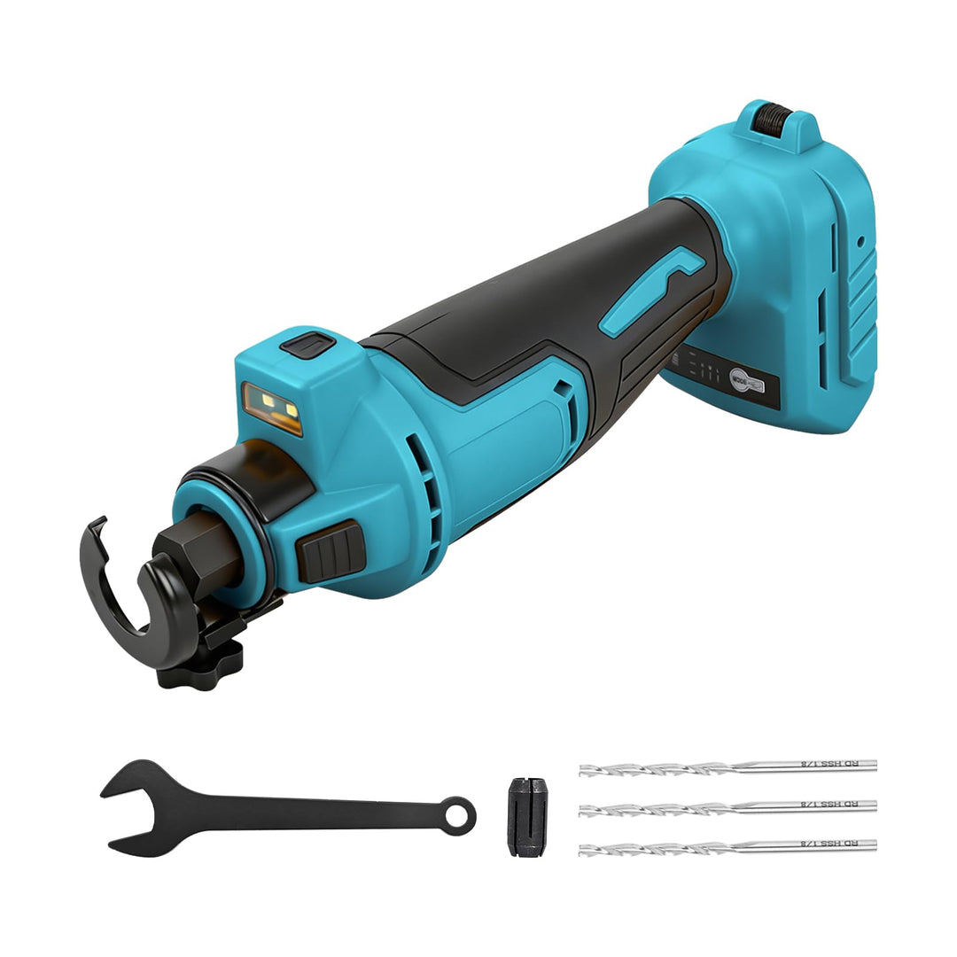 Akku Rotationsschneider für Makita 18V, Bürstenloses Trennwerkzeug mit LED-Licht, Tiefenverstellbar