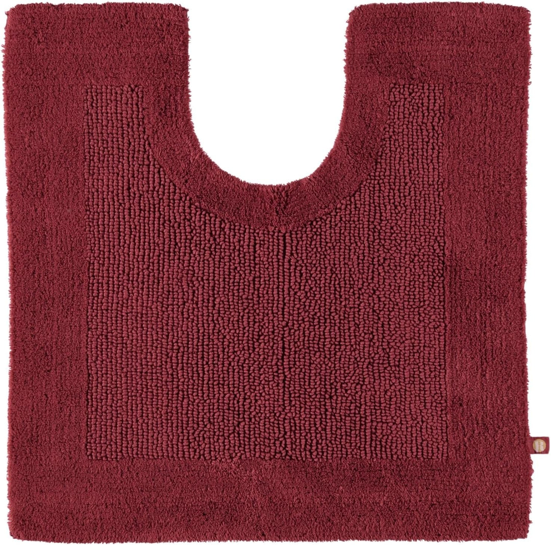 Rhomtuft Badteppiche Prestige Marsala - 391 Toilettenvorlage mit Ausschnitt 60x60 cm Marsala - 391,
