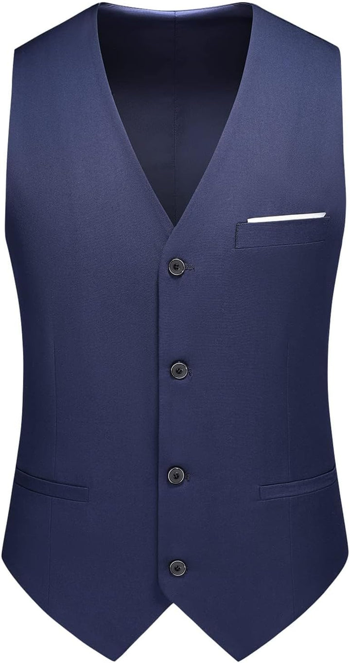 KUDMOL Herren 3-Stücke Anzug Business EIN Knopf Smoking Anzug für Männer Smoking Klassische Blazer W