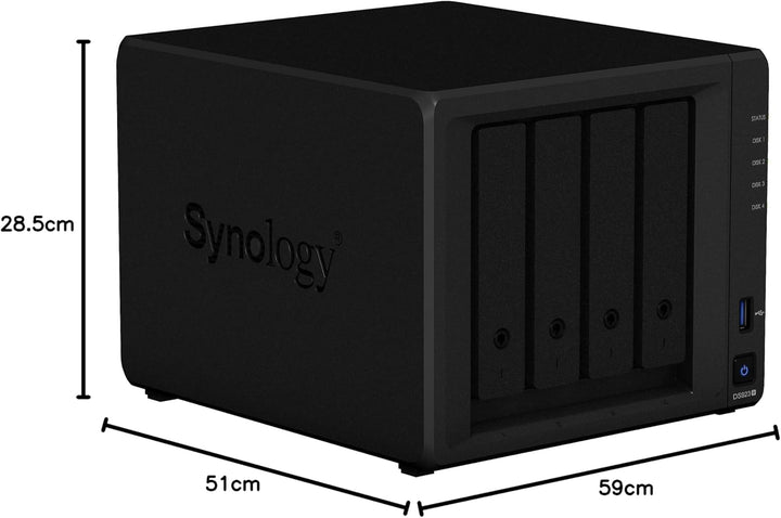 SYNOLOGY 4-Bay DDR4 ECC 2X USB3,2-I 1 DS923+ 4GB RAM 4-bay; 4GB DDR4 DS923+ DiskStation, 4-bay; 4GB