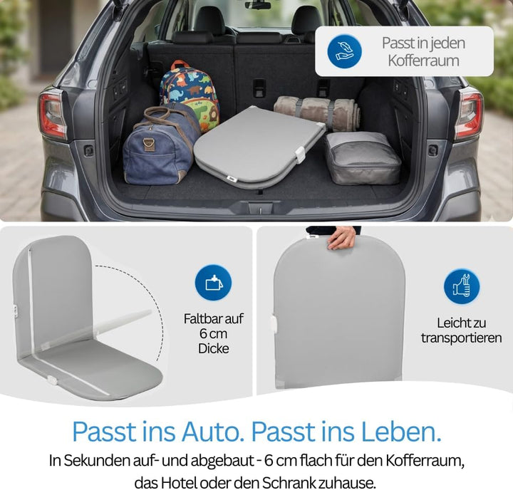 DRITA® Rausfallschutz Bett 120cm, BS 7972 Geprüft, Testsieger Note 1,2, klappbares Bettgitter für Ba