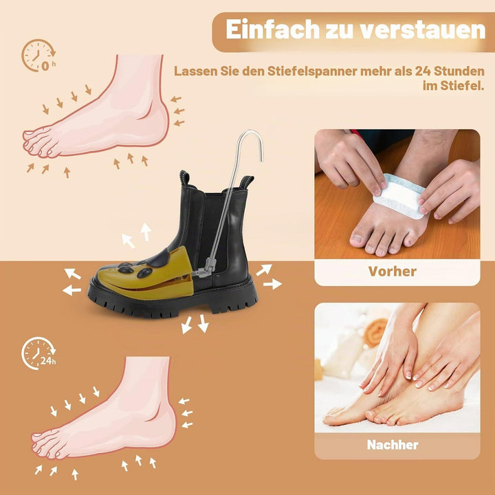 Exshoiu Schuhspanner, Schuhdehner für Stiefel, Stiefeldehner für Füsse, Ein Paar Verstellbare Schuhd
