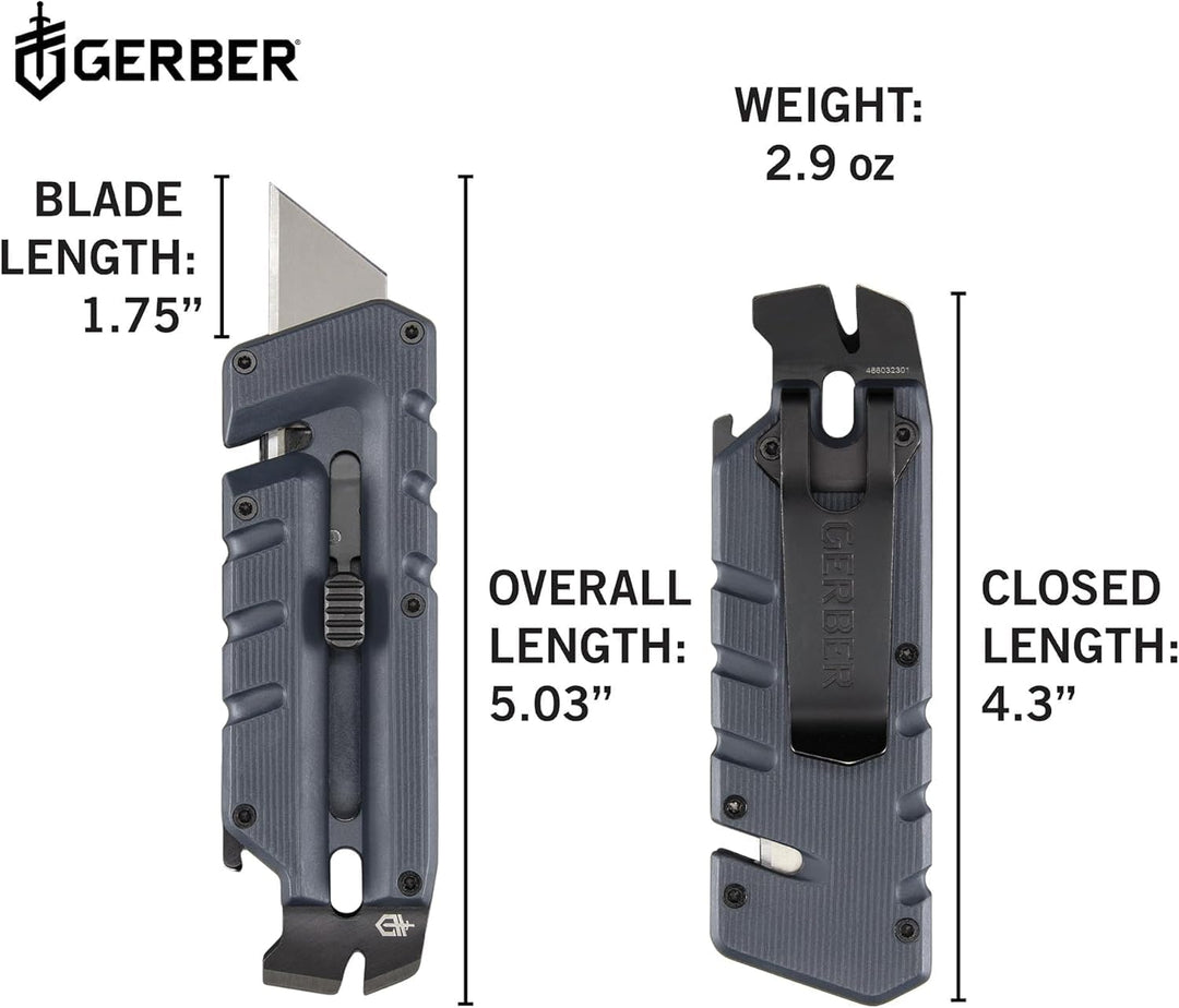 Gerber Multi-Tool mit 8 Funktionen, Prybrid-Utility, Multifunktionswerkzeug mit Cuttermesser, Breche