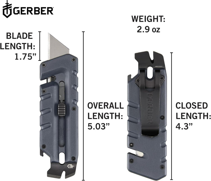 Gerber Multi-Tool mit 8 Funktionen, Prybrid-Utility, Multifunktionswerkzeug mit Cuttermesser, Breche