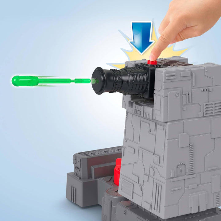 Fisher-Price Imaginext Star Wars-Spielzeuge, Todesstern-Turm, Kanone mit Darth Vader-Figurenschlüsse