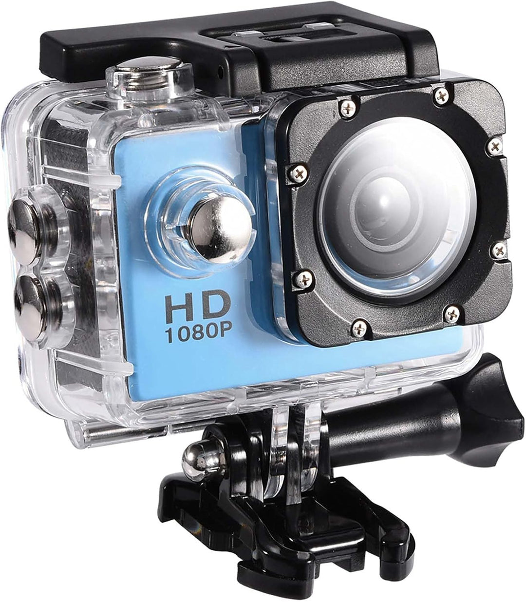 Action-Kamera, 7 Farben, DV-Camcorder, 1080P HD, 2,0-Zoll-Bildschirm mit Gehäuse, Fahrradhalterung f
