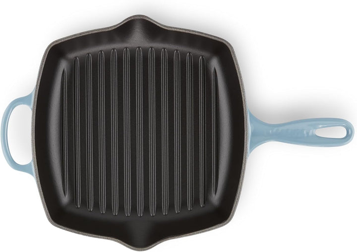 LE CREUSET Signature Gusseisen-Grillpfanne, Quadratisch, 26 cm, Für alle Herdarten inkl. Induktion g