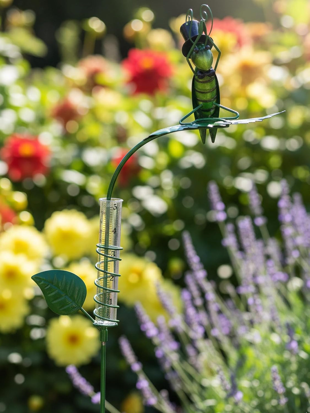 Pommerntraum ® | Regenmesser Niederschlagsmesser Pluviometer Gartendekoration Gartenstecker (Grashüp