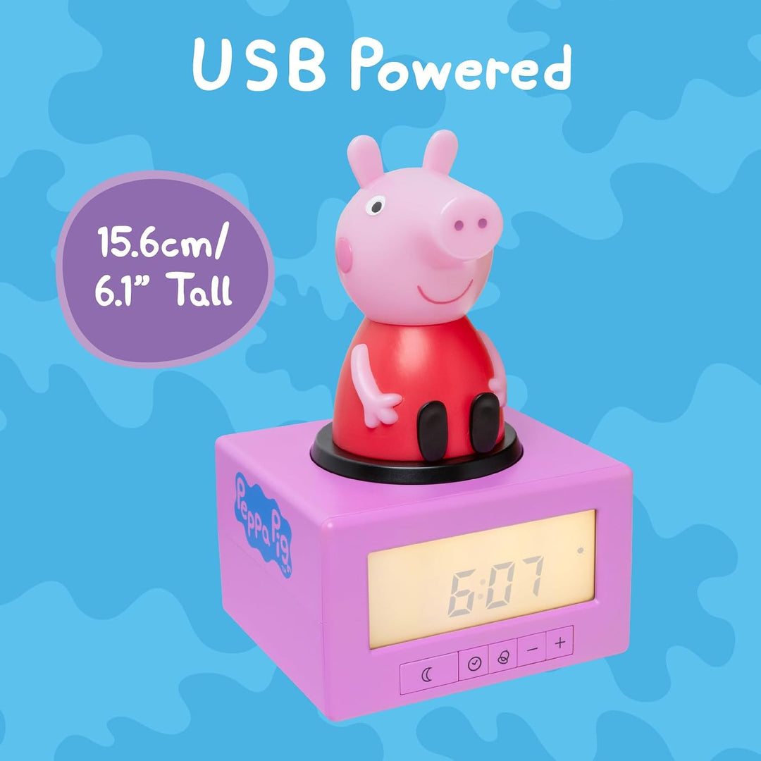 Peppa Pig Paladone Schlaftrainings-Wecker, Mehrfarbig, Einheitsgrösse Cartoon, Cartoon