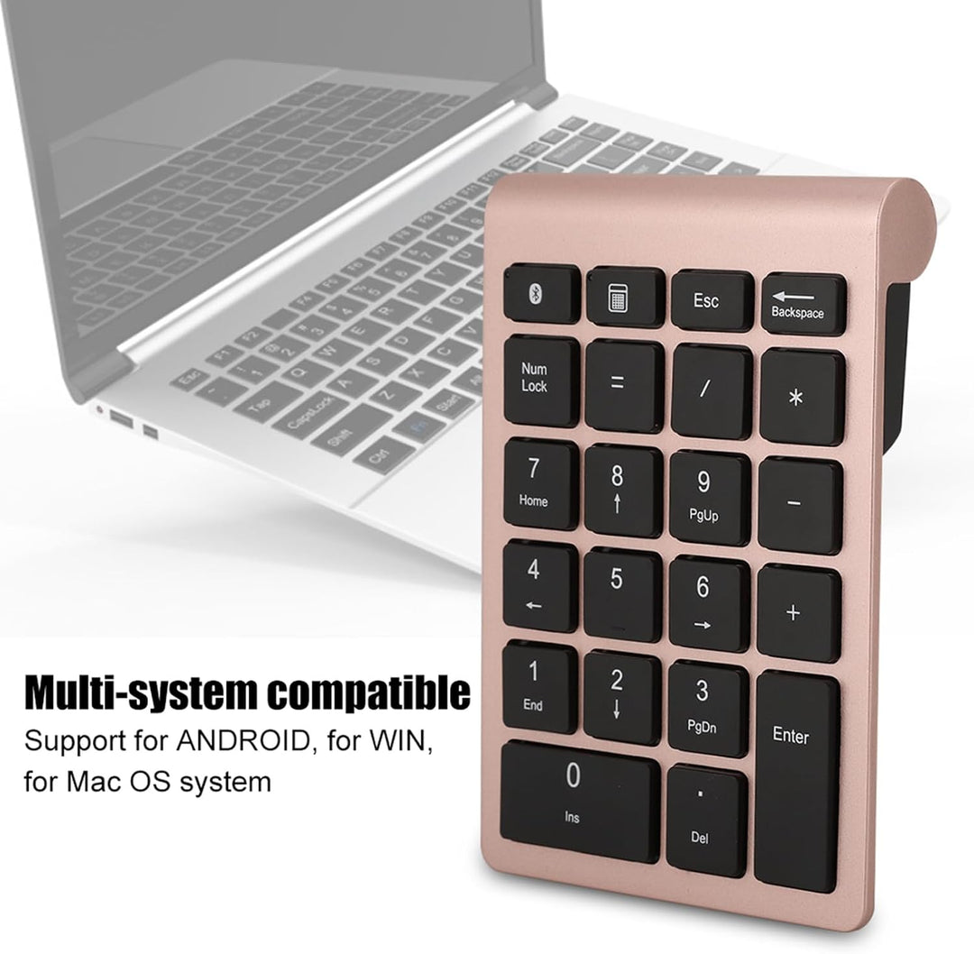 BT304 Wireless Numeric Keypad-Ergonomisch, Ultra Dünn, Kompatibel mit Bluetooth 5.0 für Android, Win