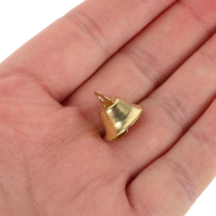 Operitacx 120 Stück Jingle Bells Gold Glöckchen Zum Basteln Kleine Weihnachtsglöckchen Metall-Bastel