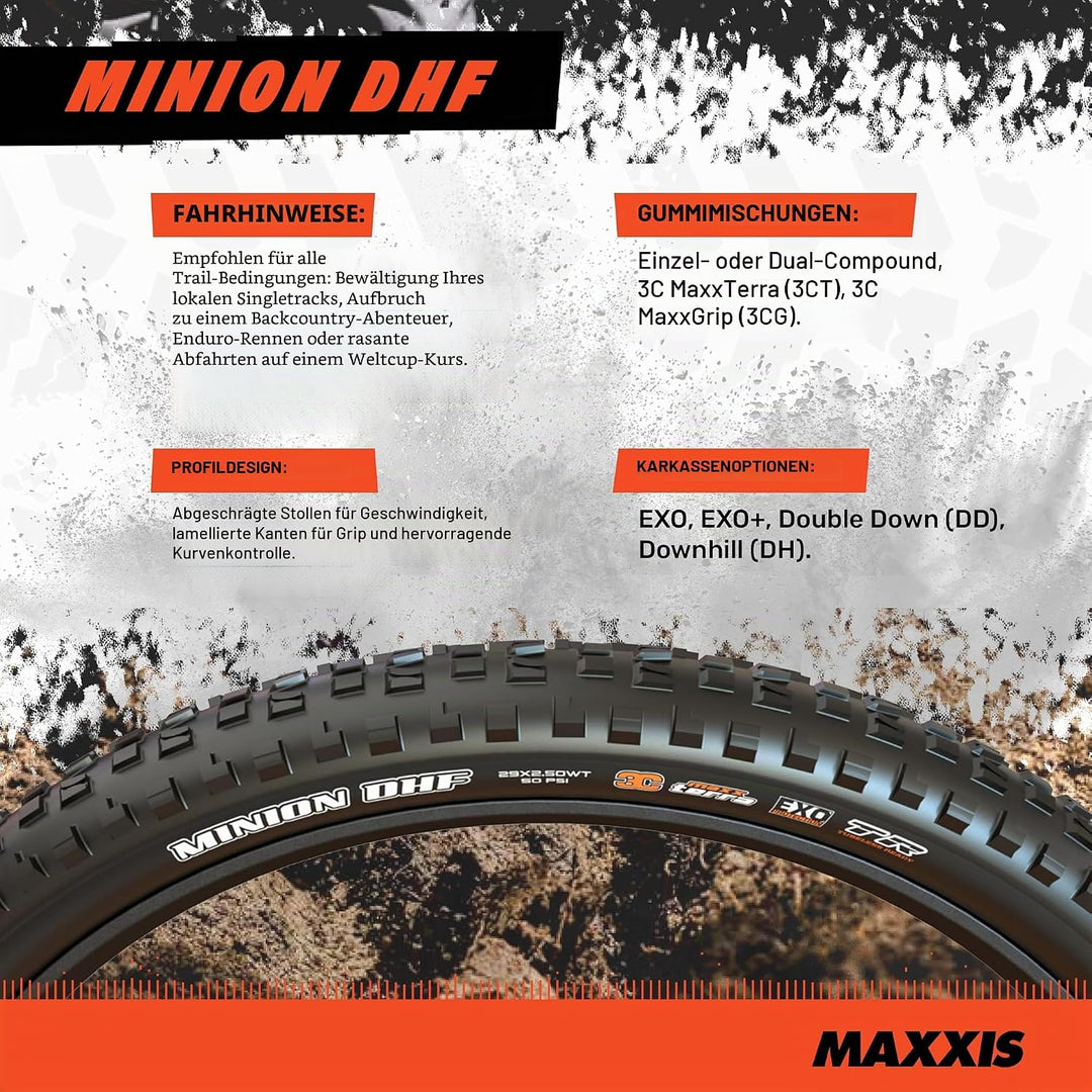 Minion Front Butyl 42a 26 X 2.35 29 x 2.5 Schwarz, 29 x 2.5 Schwarz